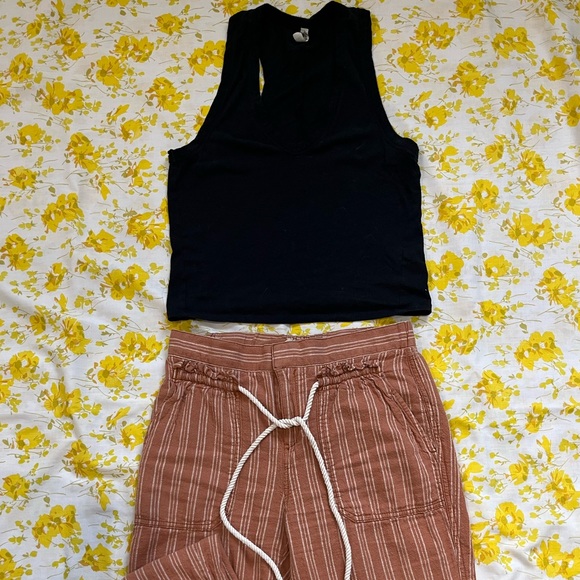 Free People racerback cropped tank in black - Picture 4 of 5